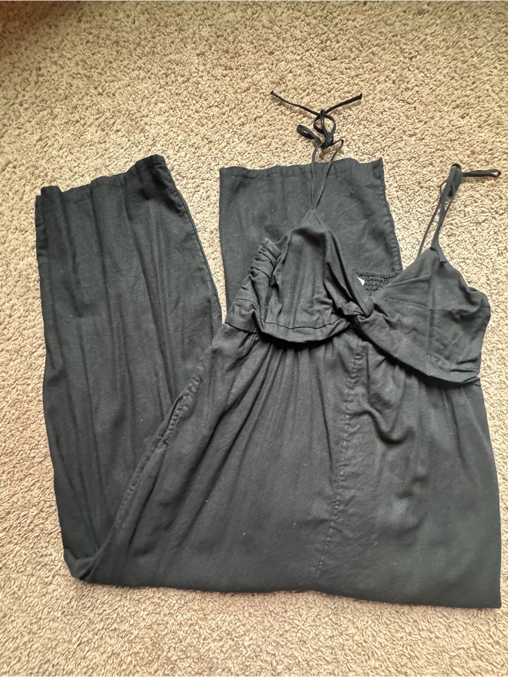 Old Navy Black Spaghetti Strap Jumpsuit